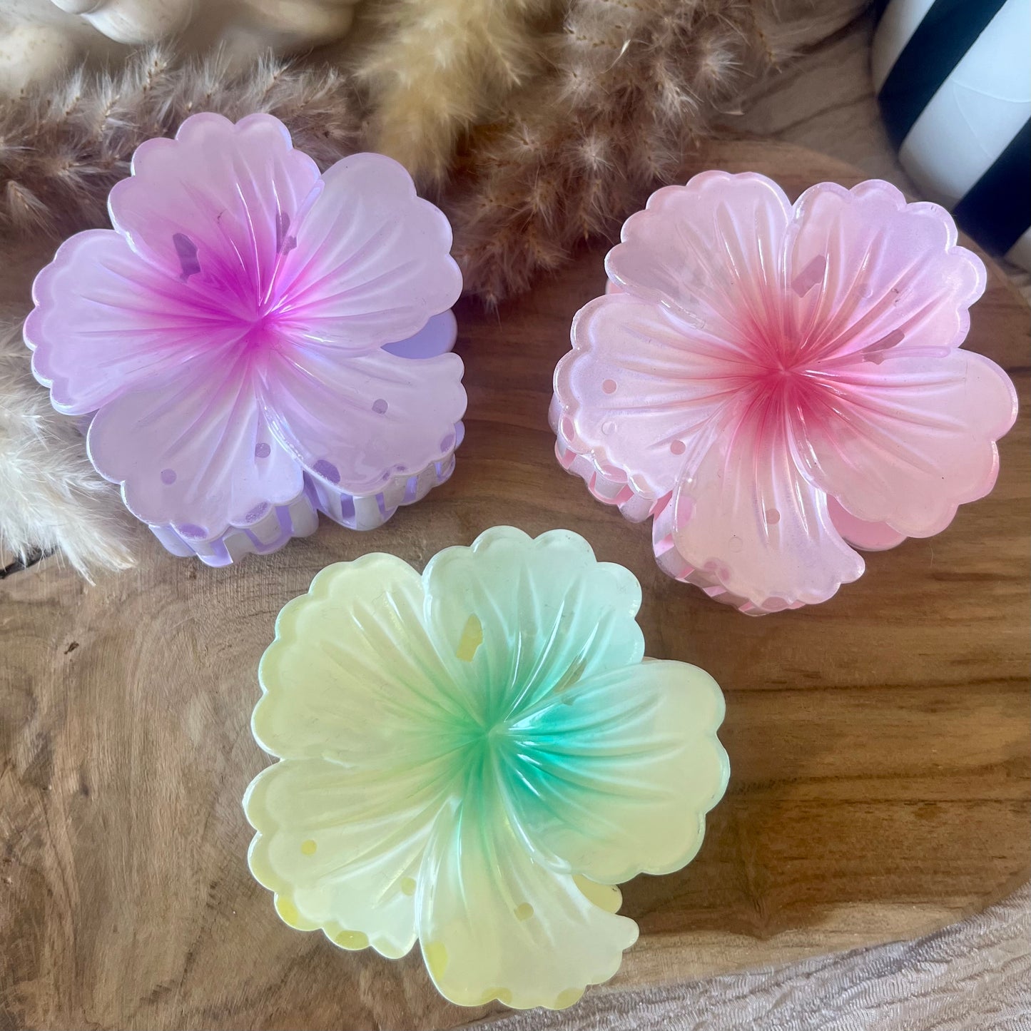 PINCE - HIBISCUS HOLOGRAPHIQUE ￼